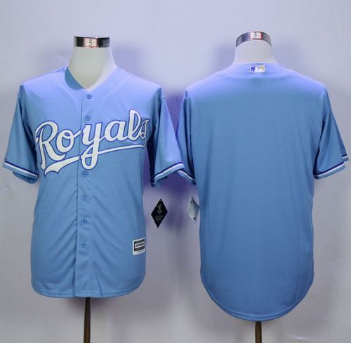 Royals Blank Light Blue Alternate 1 New Cool Base Stitched MLB Jersey - Click Image to Close